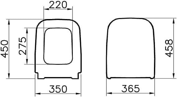 SQUARE | Coprivaso soft close
