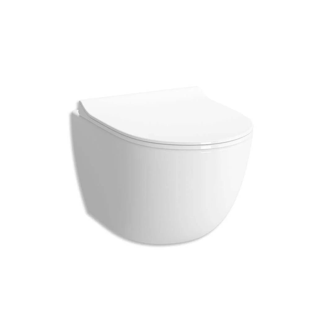 NETOS | Set sanitari WC E BIDET sospesi rimless con coprivaso incluso
