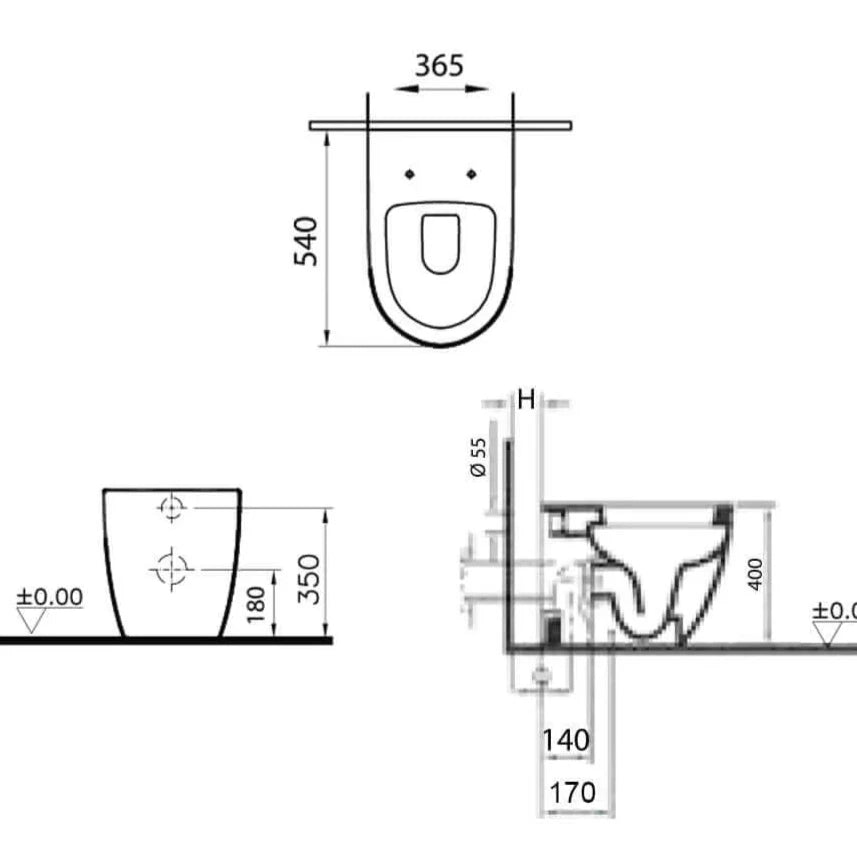 NETOS | Wc a terra filo muro