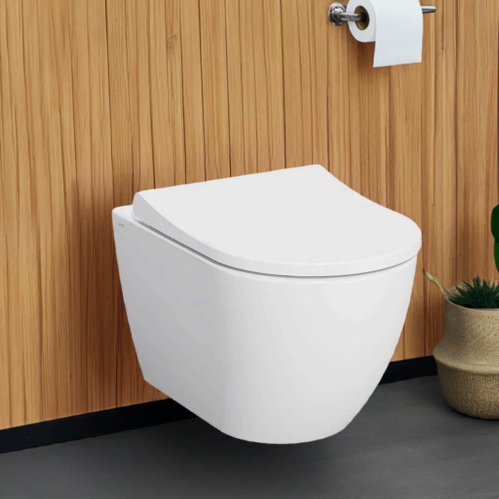 ROUND | Wc rimless sospeso bianco