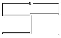 Profilo di compensazione 4cm per Box Doccia Unik h190cm
