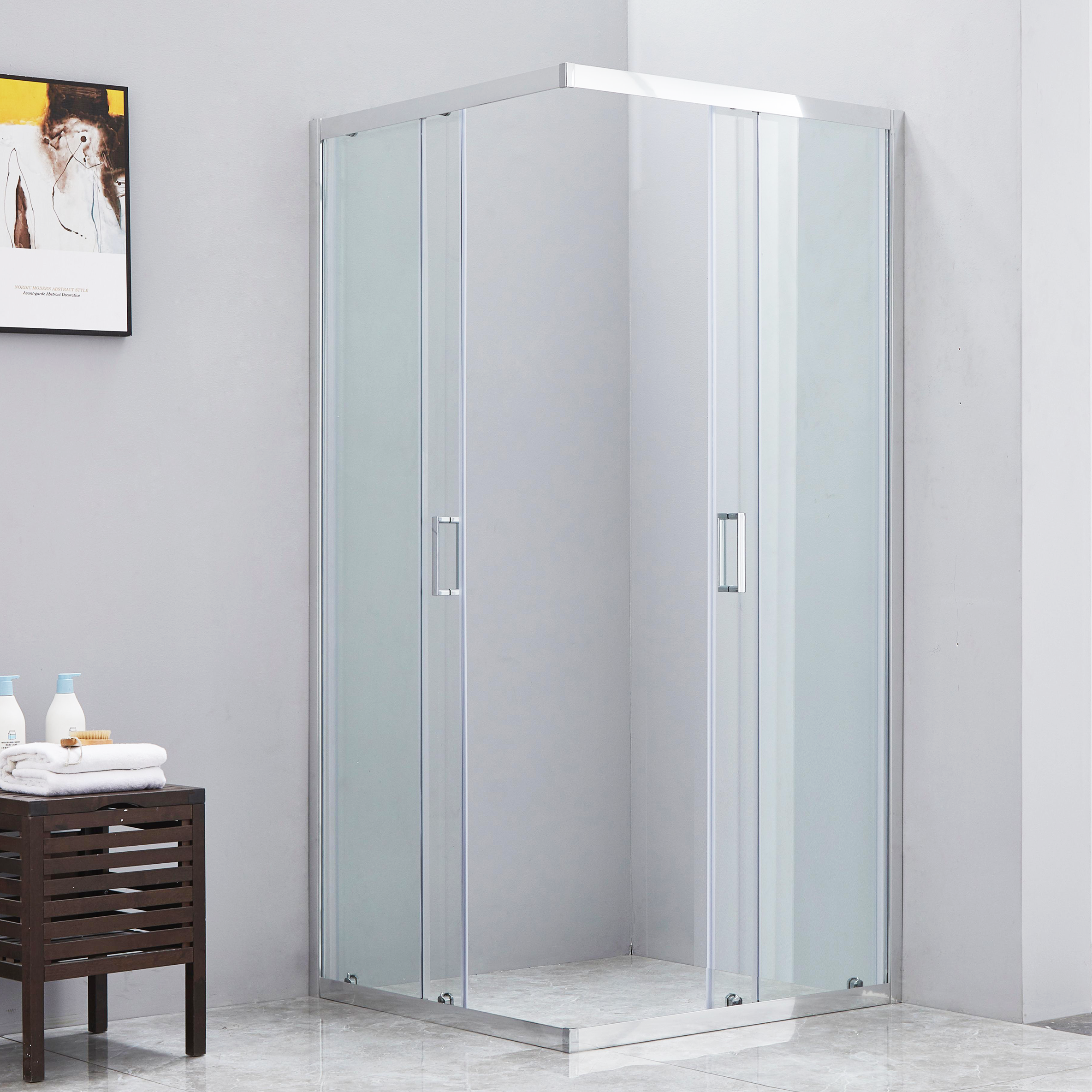 UNIK 6mm 70x70 | Box Doccia Quadrato - Cabina in vetro temperato trasparente h190