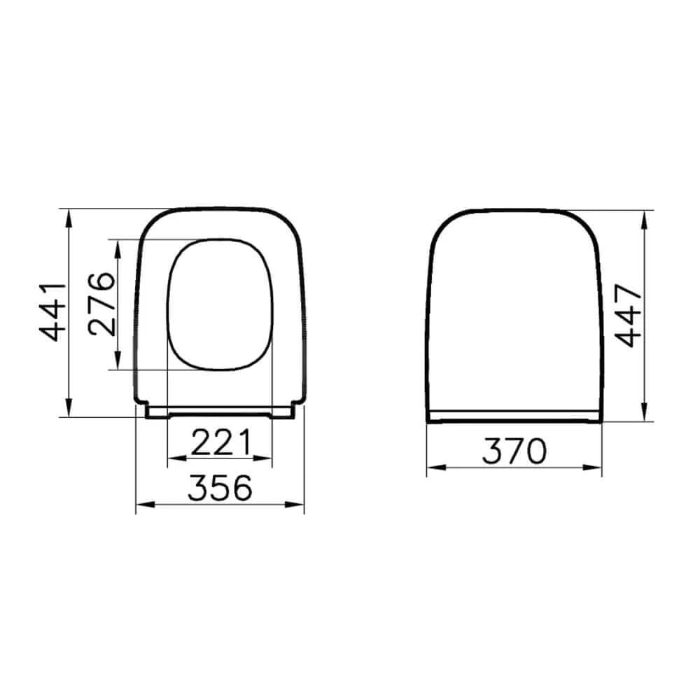 SQUARE | Coprivaso slim soft close