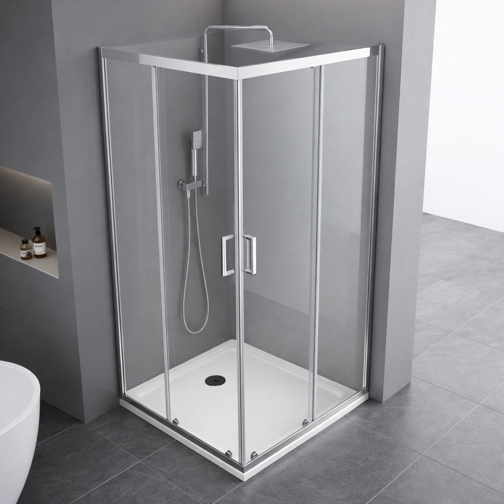 (100cm) Lato box Unik TRASPARENTE 195cm 6mm
