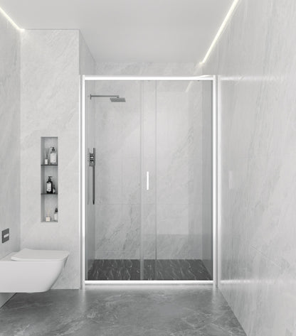 ADVANCE Transparent 6MM | Box Doccia per Nicchia Scorrevole 120cm in cristallo h195