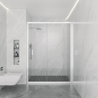 ADVANCE Transparent 6MM | Box Doccia per Nicchia Scorrevole 120cm in cristallo h195