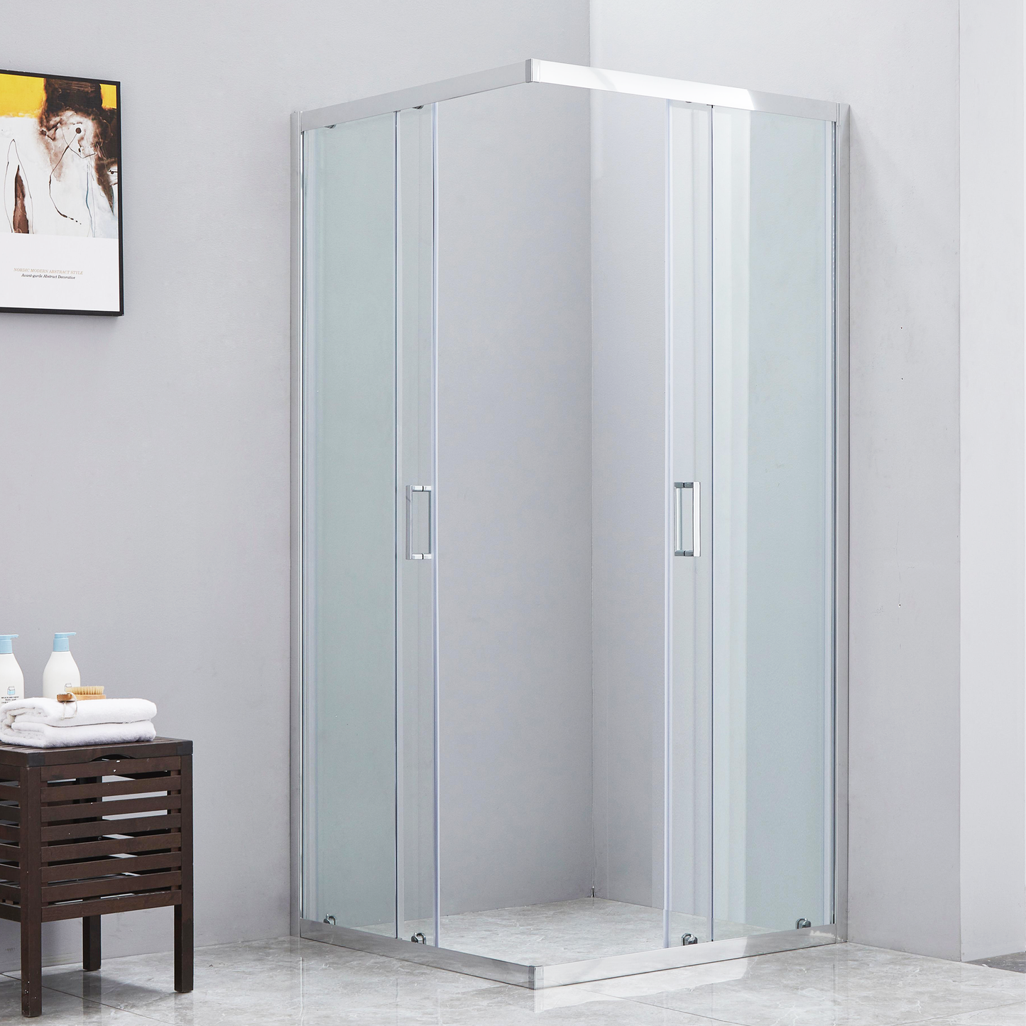 UNIK 6mm 70x90 | Box Doccia Quadrato - Cabina in vetro temperato h190